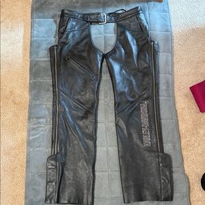 Harley-Davidson Black Leather Riding Chaps